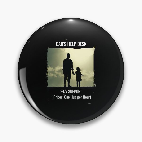 Item preview, Dad's Help Desk 24/7 Support Funny Dad Quote Retro Vintage T-Shirt designed and sold by StudioArtKate.