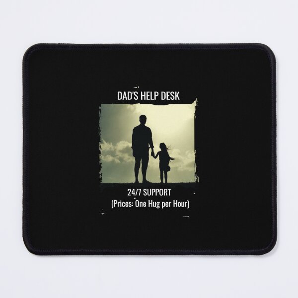 Item preview, Dad's Help Desk 24/7 Support Funny Dad Quote Retro Vintage T-Shirt designed and sold by StudioArtKate.