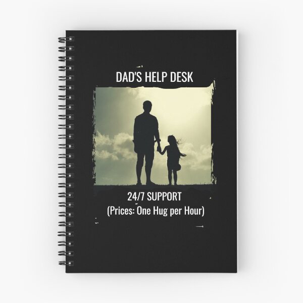 Item preview, Dad's Help Desk 24/7 Support Funny Dad Quote Retro Vintage T-Shirt designed and sold by StudioArtKate.
