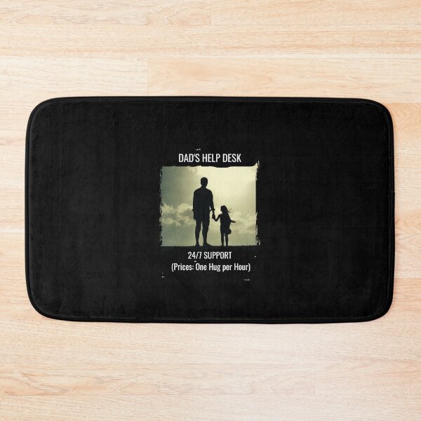 Item preview, Dad's Help Desk 24/7 Support Funny Dad Quote Retro Vintage T-Shirt designed and sold by StudioArtKate.