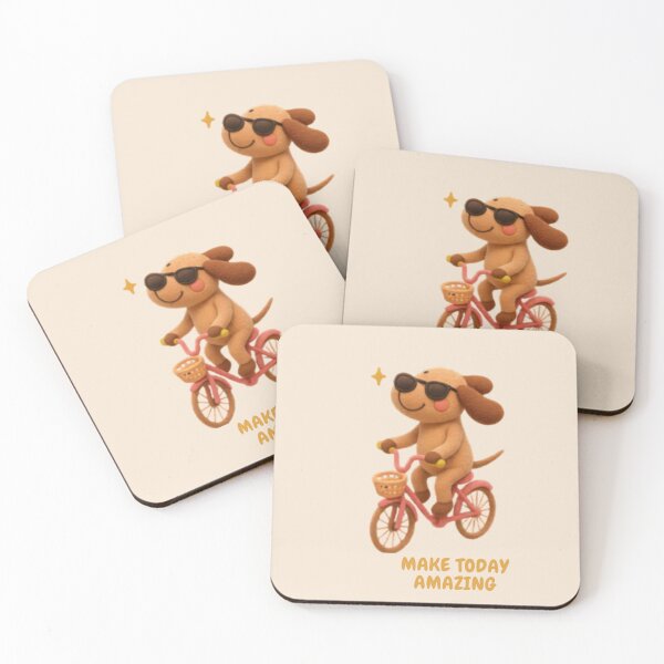 Item preview, Make Today Amazing Cycling Dog Sticker designed and sold by Siti Hoiriyah.