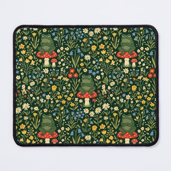 Item preview, Medieval Millefleur Frog Mushroom Forest Tapestry designed and sold by Retro Mood Co.