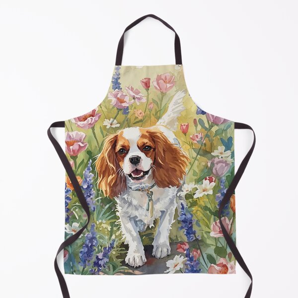 Item preview, Cavalier King Charles in the garden. designed and sold by VéVé's Place.