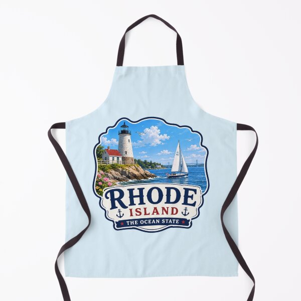 Item preview, Rhode Island - Coastal Lighthouse & Sailboat designed and sold by Myra365Art.