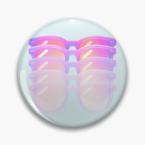 Item preview, Holographic Sunglasses Stack — Pastel Pink Purple Aesthetic Y2K Retro Summer Vibes designed and sold by alizye.