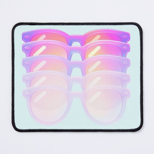 Item preview, Holographic Sunglasses Stack — Pastel Pink Purple Aesthetic Y2K Retro Summer Vibes designed and sold by alizye.