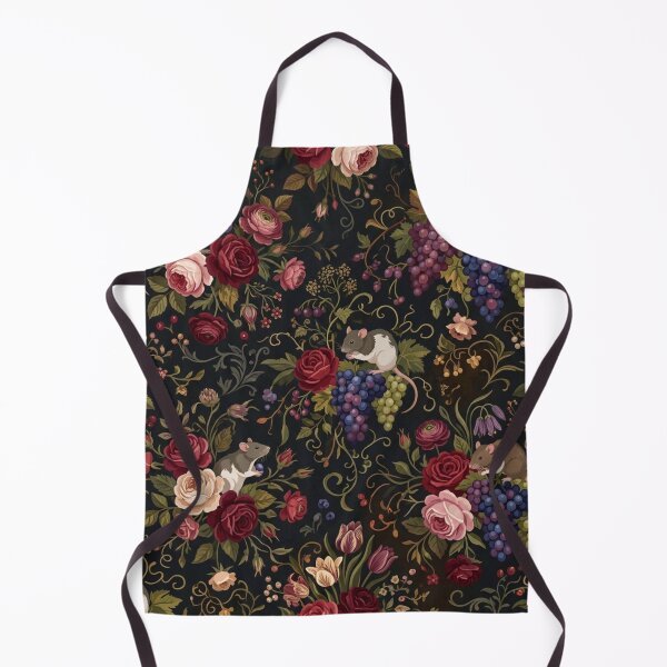 Item preview,  Renaissance Floral Rat Vintage Dark Botanical Pattern designed and sold by Retro Mood Co.