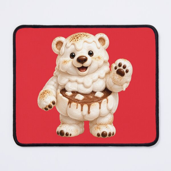Item preview, Marshmallow Polar Bear Meme | Brainrot Christmas Hot Cocoa Bear | Cute Winter Holiday Mascot | Funny Cozy Xmas Art Design designed and sold by VectorJoy.