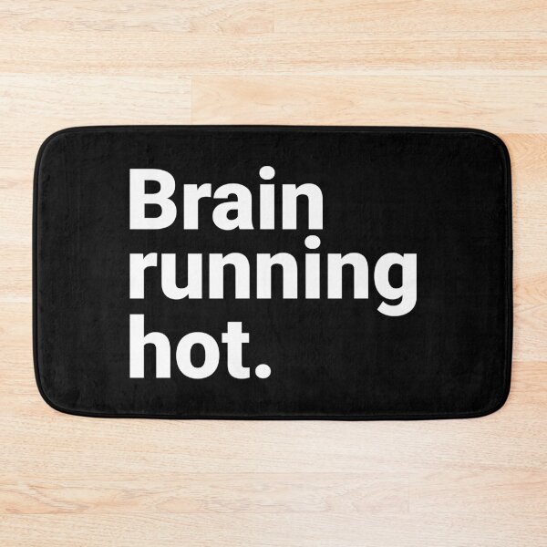 Item preview, Brain Running Hot Funny Burnout Overthinking Meme designed and sold by Kiwi007.