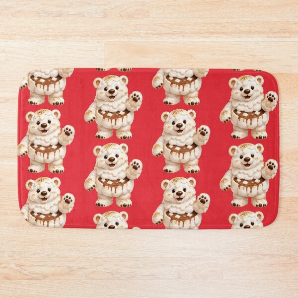 Item preview, Marshmallow Polar Bear Meme | Brainrot Christmas Hot Cocoa Bear | Cute Winter Holiday Mascot | Funny Cozy Xmas Art Design designed and sold by VectorJoy.