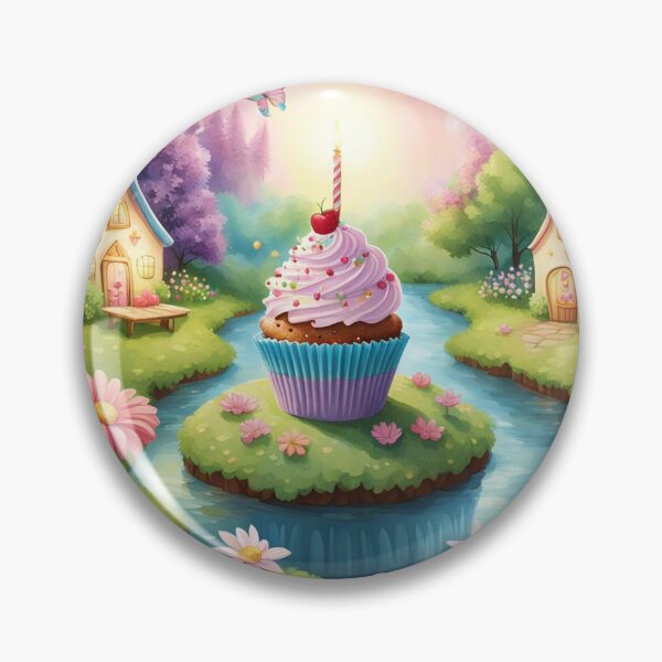 Item preview, Happy Birthday cupcake designed and sold by Cottageshop.