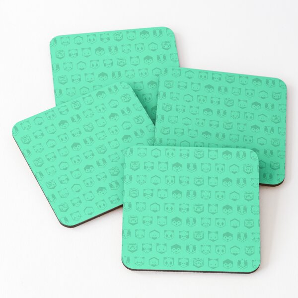 Item preview, Honeycomb Animals Turquoise - Dark designed and sold by animinimal.