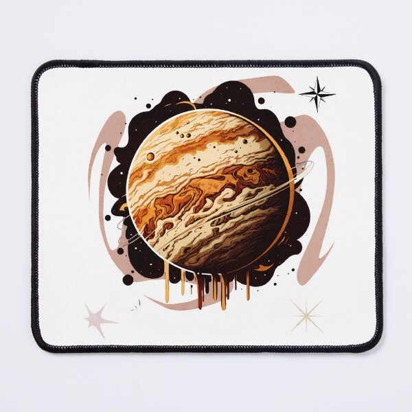 Item preview, Artistic Jupiter Planet – Cosmic Vintage Design designed and sold by TialCorner.