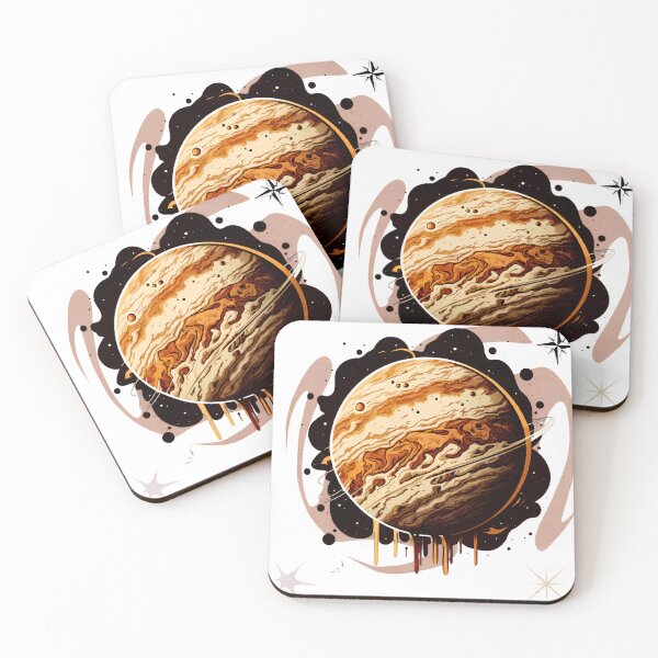 Item preview, Artistic Jupiter Planet – Cosmic Vintage Design designed and sold by TialCorner.