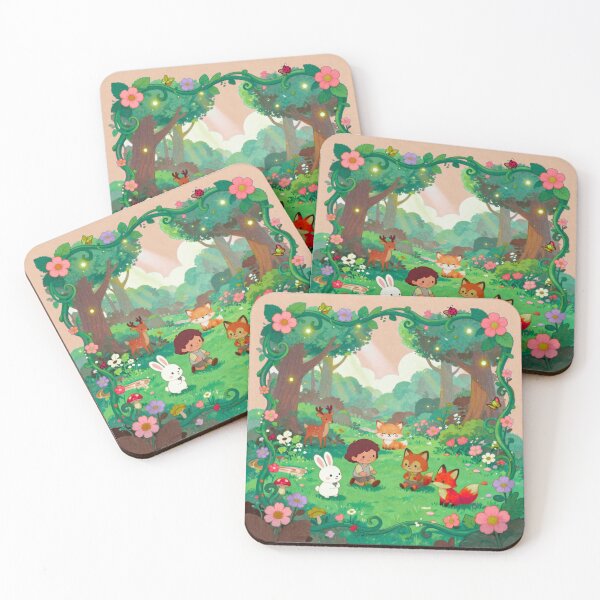 Item preview, Anime Kids Nature Adventure – Cute Children Exploring the Outdoors | Colorful nature design designed and sold by DervoTeck2767.