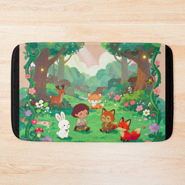 Item preview, Anime Kids Nature Adventure – Cute Children Exploring the Outdoors | Colorful nature design designed and sold by DervoTeck2767.