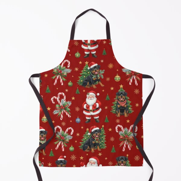 Item preview, Festive Santa and Rottweiler Pattern designed and sold by Wags & Tails.