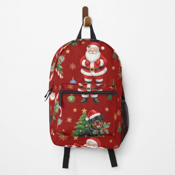 Item preview, Festive Santa and Rottweiler Pattern designed and sold by Wags & Tails.
