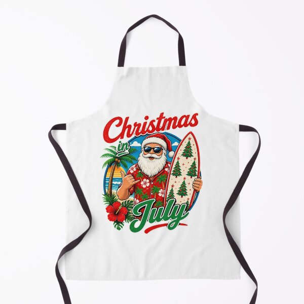 Item preview, Christmas In July T-Shirt, Surfing Santa Beach Shirt, Retro Summer Xmas Tee, Tropical Santa Claus Graphic Shirt, Hawaiian Holiday Party Top designed and sold by Unleashing Style .