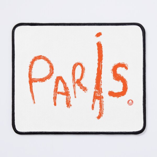 Item preview, Paris Handwritten Typography Orange Crayon Aesthetic designed and sold by onEYon.