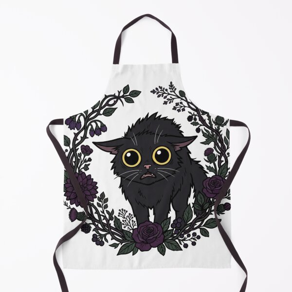 Item preview, Overstimulated Black Cat Floral Dark Academia Gothic designed and sold by Retro Mood Co.
