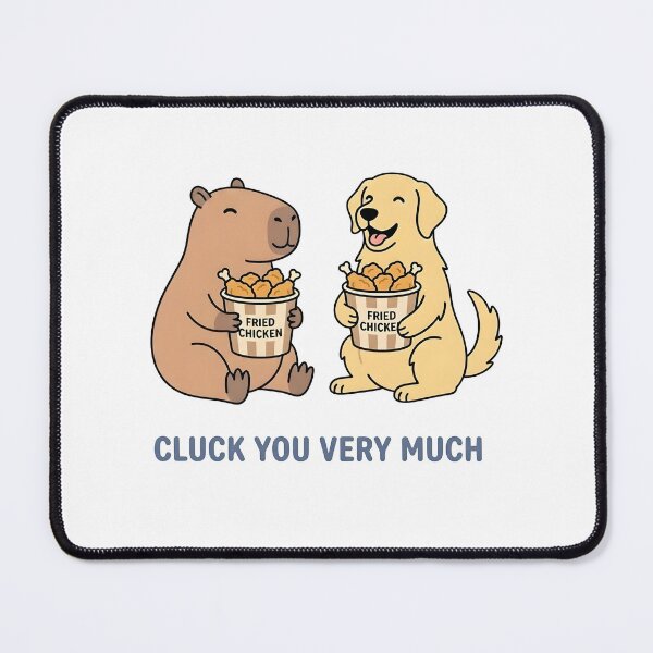 Item preview, Cluck You Like Capybara And Dog Fried Chicken designed and sold by laughingshirts.