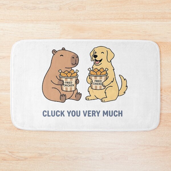 Item preview, Cluck You Like Capybara And Dog Fried Chicken designed and sold by laughingshirts.