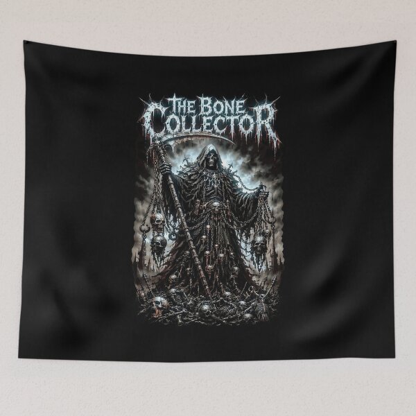 Item preview, The Bone Collector Chains of Death Metal Horror designed and sold by DeimosArtIntl.