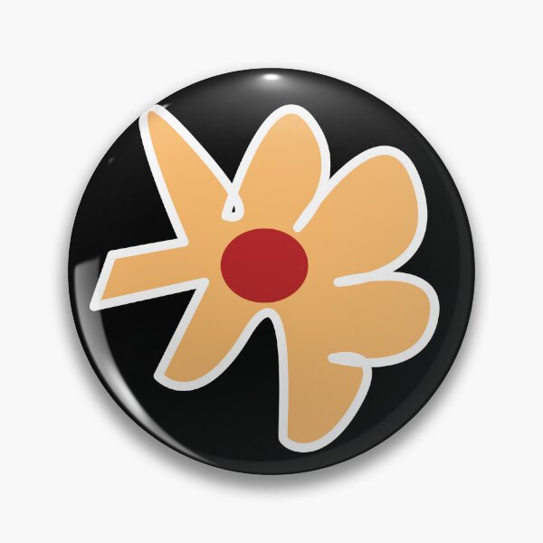 Item preview, Simple quirky flower black background designed and sold by Ellizzy®Art.