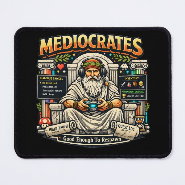 Item preview, Philosopher Mediocrates Gamer designed and sold by HiPatti.