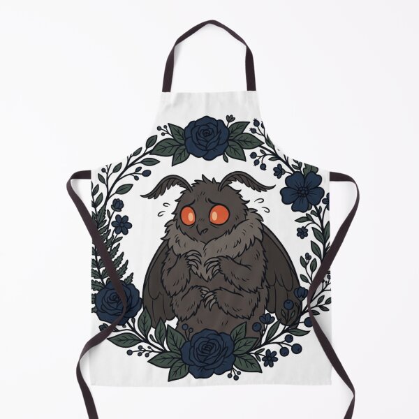 Item preview, Socially Anxious Mothman Floral Dark Academia Cryptid designed and sold by Retro Mood Co.