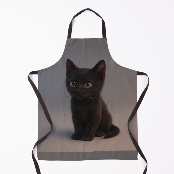 Item preview, Adorable Black Kitten Golden Eyes Studio Portrait designed and sold by UmSkelig834.
