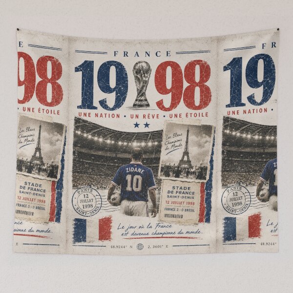 Item preview, France 1998 World Champions Vintage Tribute designed and sold by eonvisuals.