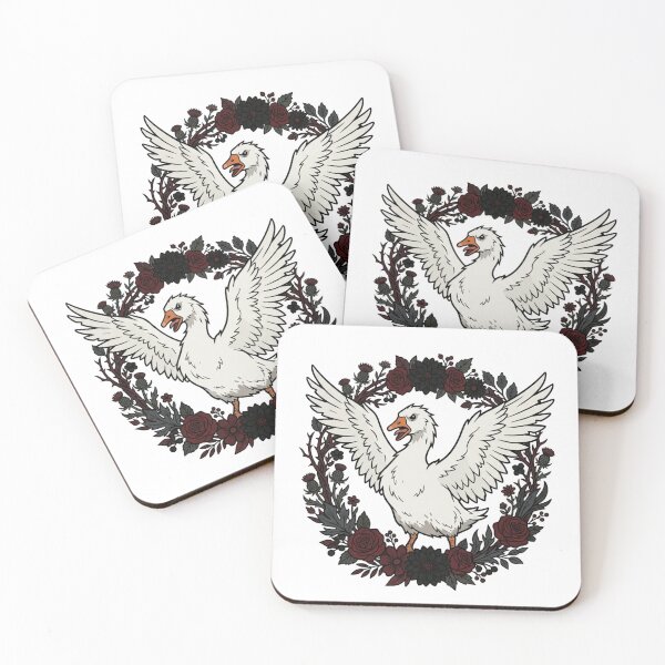 Item preview, Chaotic Evil Goose Floral Dark Academia Botanical designed and sold by Retro Mood Co.