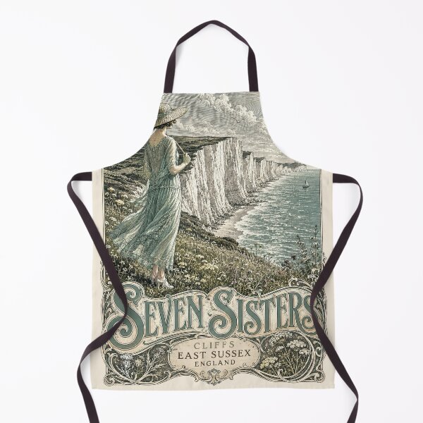 Item preview, Seven Sisters Cliffs, East Sussex, England [Wood Engraving] designed and sold by elektronen.