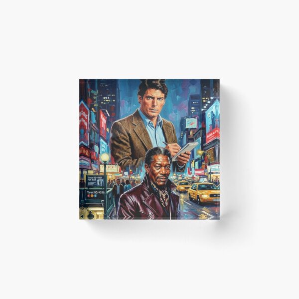 Item preview, Street Smart Poster – 1980s Crime Thriller Oil Painting designed and sold by Art's Diner.