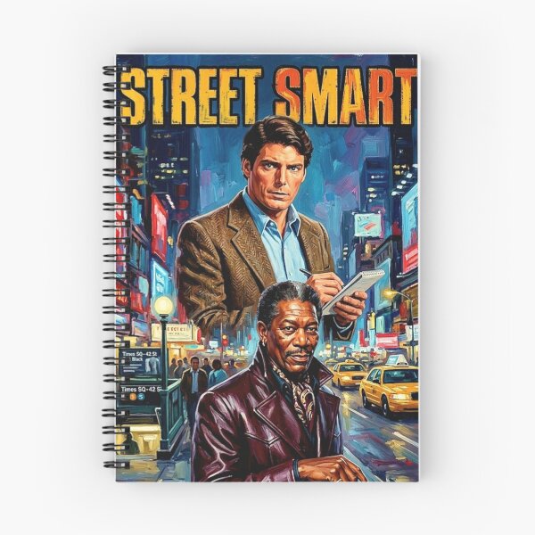 Item preview, Street Smart Poster – 1980s Crime Thriller Oil Painting designed and sold by Art's Diner.