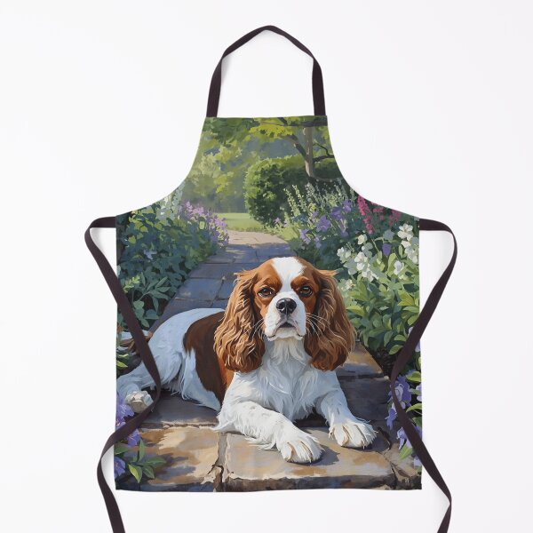 Item preview, Cavalier King Charles in the garden. designed and sold by VéVé's Place.