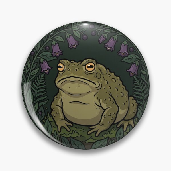 Item preview, Dissociating Frog Floral Dark Academia Cottagegoth designed and sold by Retro Mood Co.