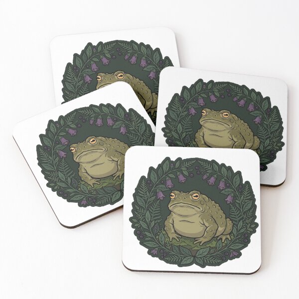 Item preview, Dissociating Frog Floral Dark Academia Cottagegoth designed and sold by Retro Mood Co.