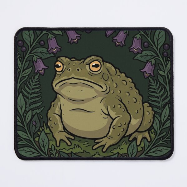 Item preview, Dissociating Frog Floral Dark Academia Cottagegoth designed and sold by Retro Mood Co.