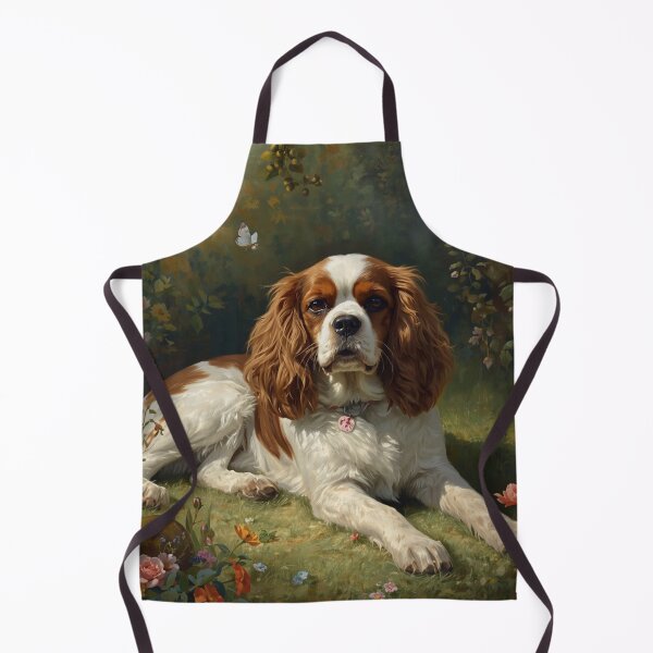 Item preview, Cavalier King Charles in the garden. designed and sold by VéVé's Place.