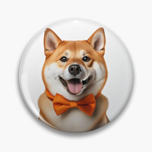 Item preview, SHIBA with Orange Bow Tie designed and sold by MCreations0519.