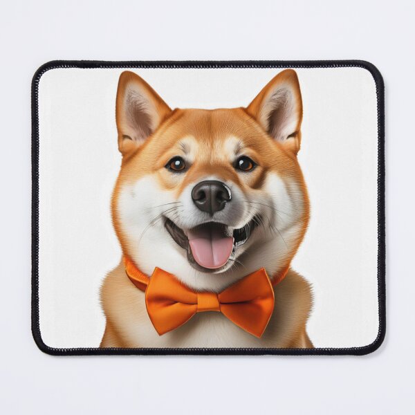 Item preview, SHIBA with Orange Bow Tie designed and sold by MCreations0519.