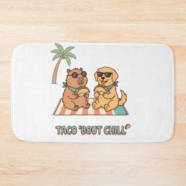 Item preview, Taco Bout Chill Capybara And Dog Beach designed and sold by laughingshirts.
