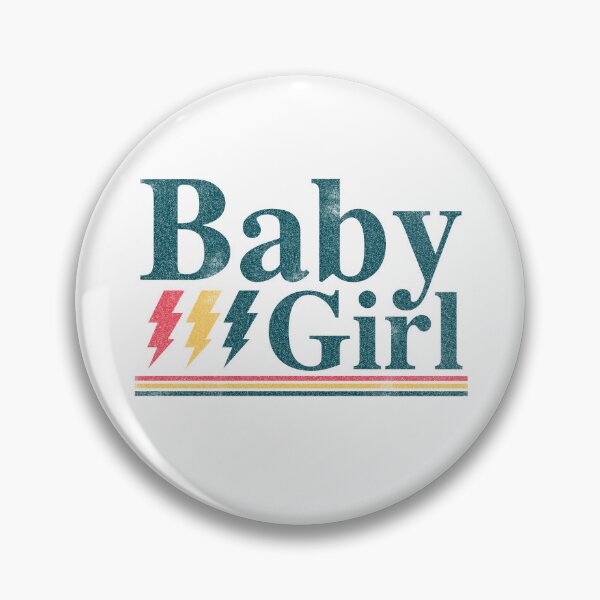 Item preview, Retro Baby Girl Lightning Bolt Vintage designed and sold by The secret storage room.