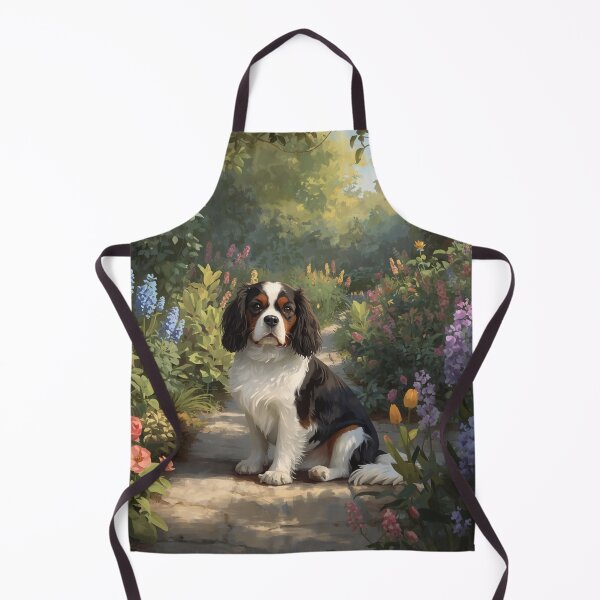 Item preview, Cavalier King Charles in the garden. designed and sold by VéVé's Place.