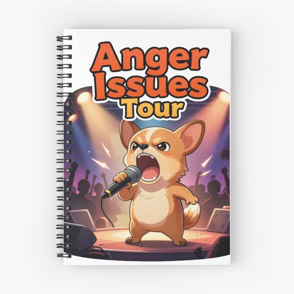 Item preview, Anger Issues Tour Funny Chihuahua Meme Shirt designed and sold by GoldenPaw Society.