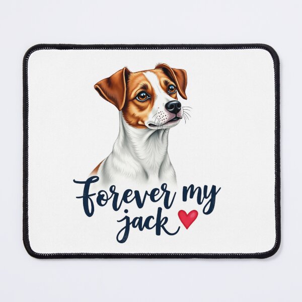 Item preview, Jack Russell Terrier with Forever My Jack text designed and sold by Prints by Mat.