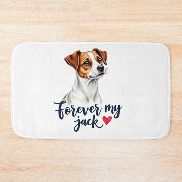 Item preview, Jack Russell Terrier with Forever My Jack text designed and sold by Prints by Mat.